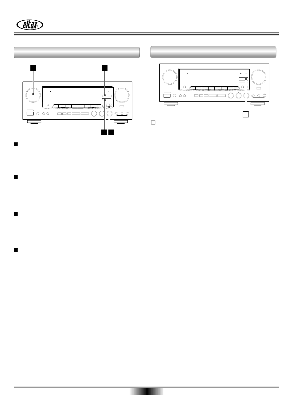 Radio reception, Radio reception (1) radio reception (2) | Eltax AVR-800 User Manual | Page 16 / 28