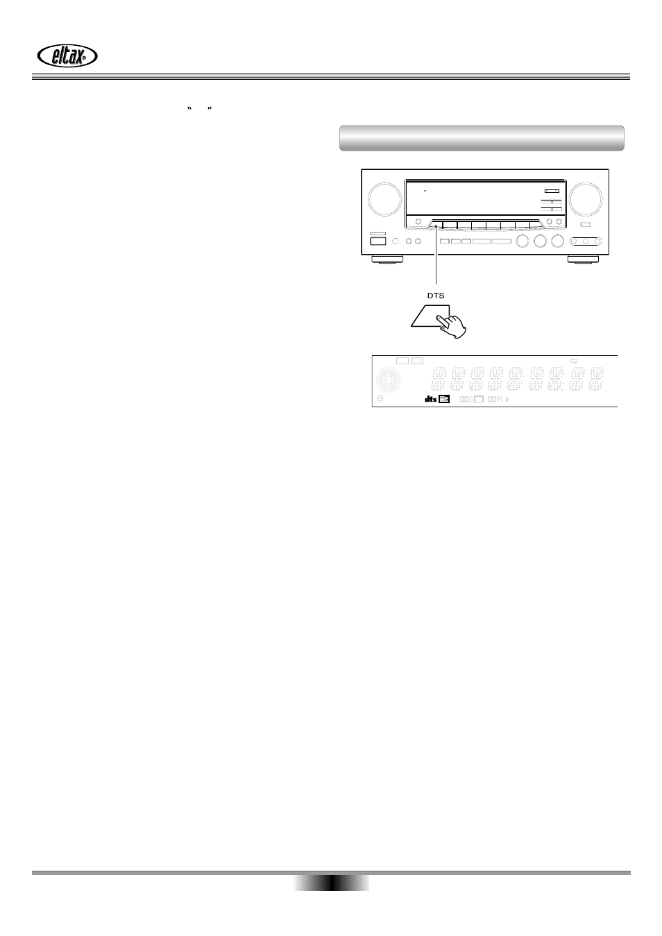 A vailable surround modes, Dts (digital theater system) | Eltax AVR-800 User Manual | Page 20 / 28