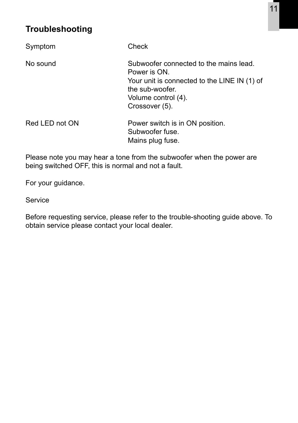 11 troubleshooting | Eltax Atomic A-10.2 User Manual | Page 11 / 12