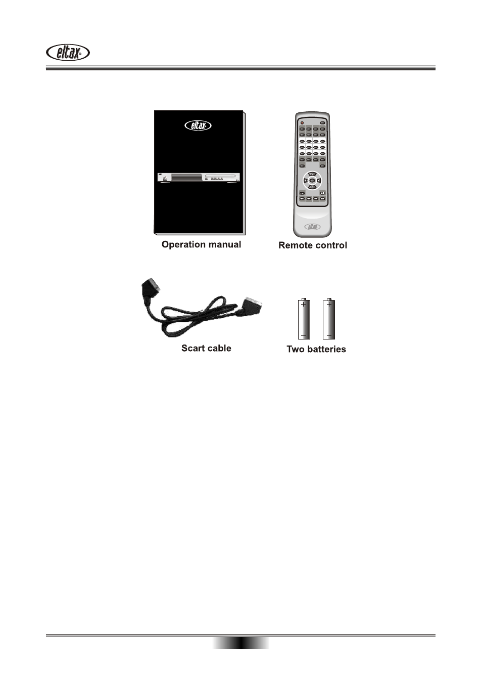 Accessories, Dv-280 dvd-player, Operation manual | Eltax DV-280 User Manual | Page 2 / 28