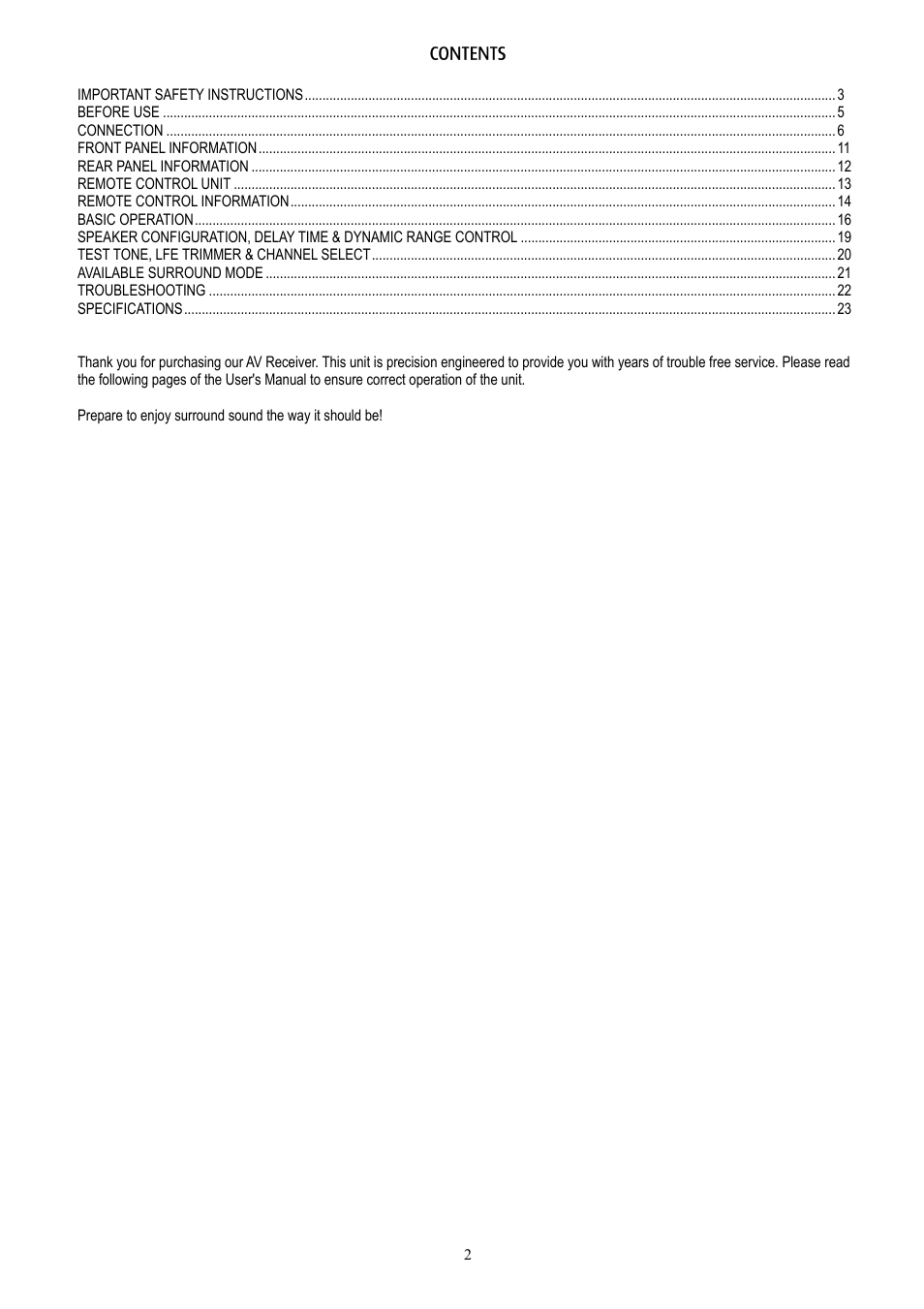 Eltax AVR-320 User Manual | Page 2 / 24