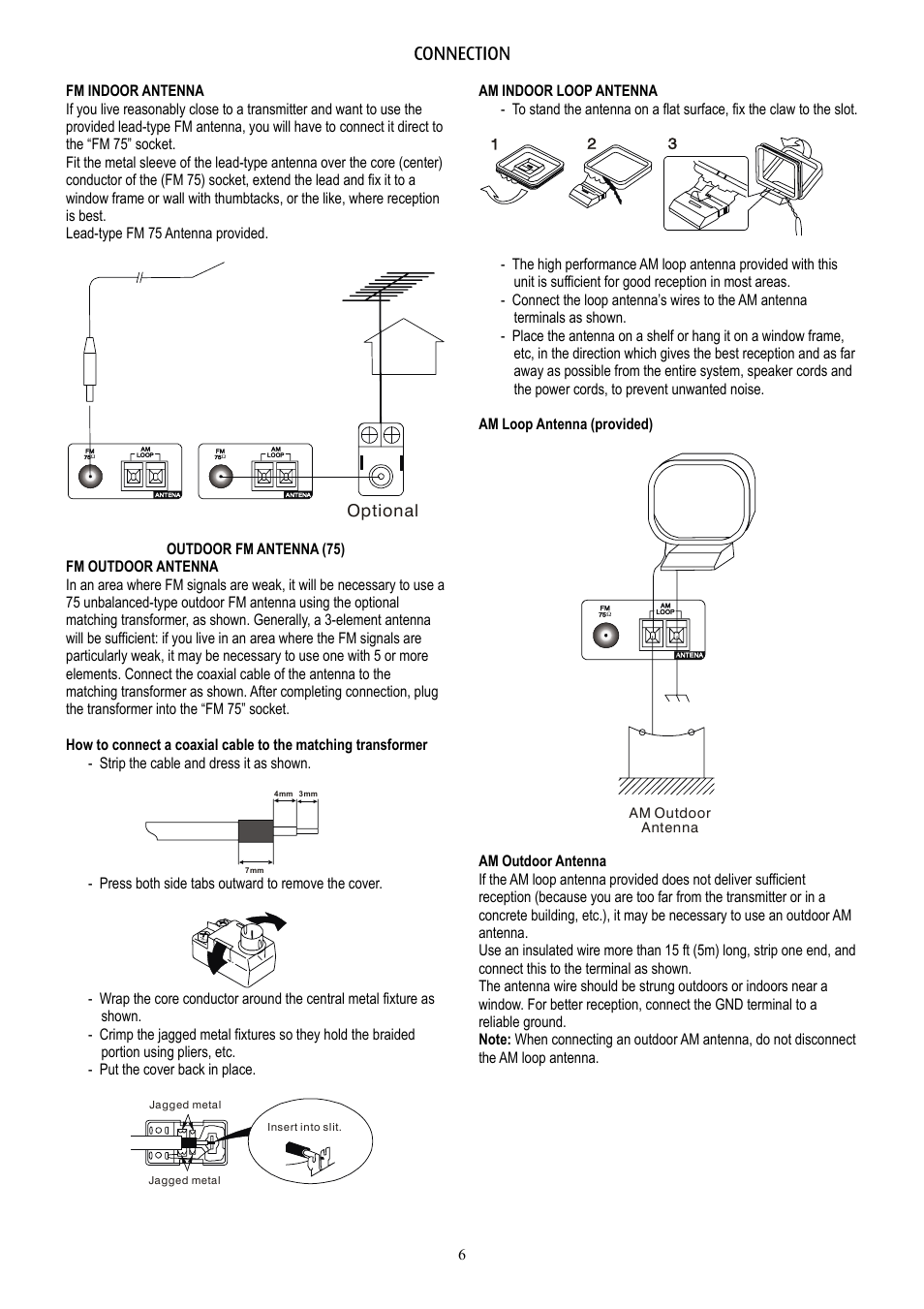 Connection | Eltax AVR-320 User Manual | Page 6 / 24
