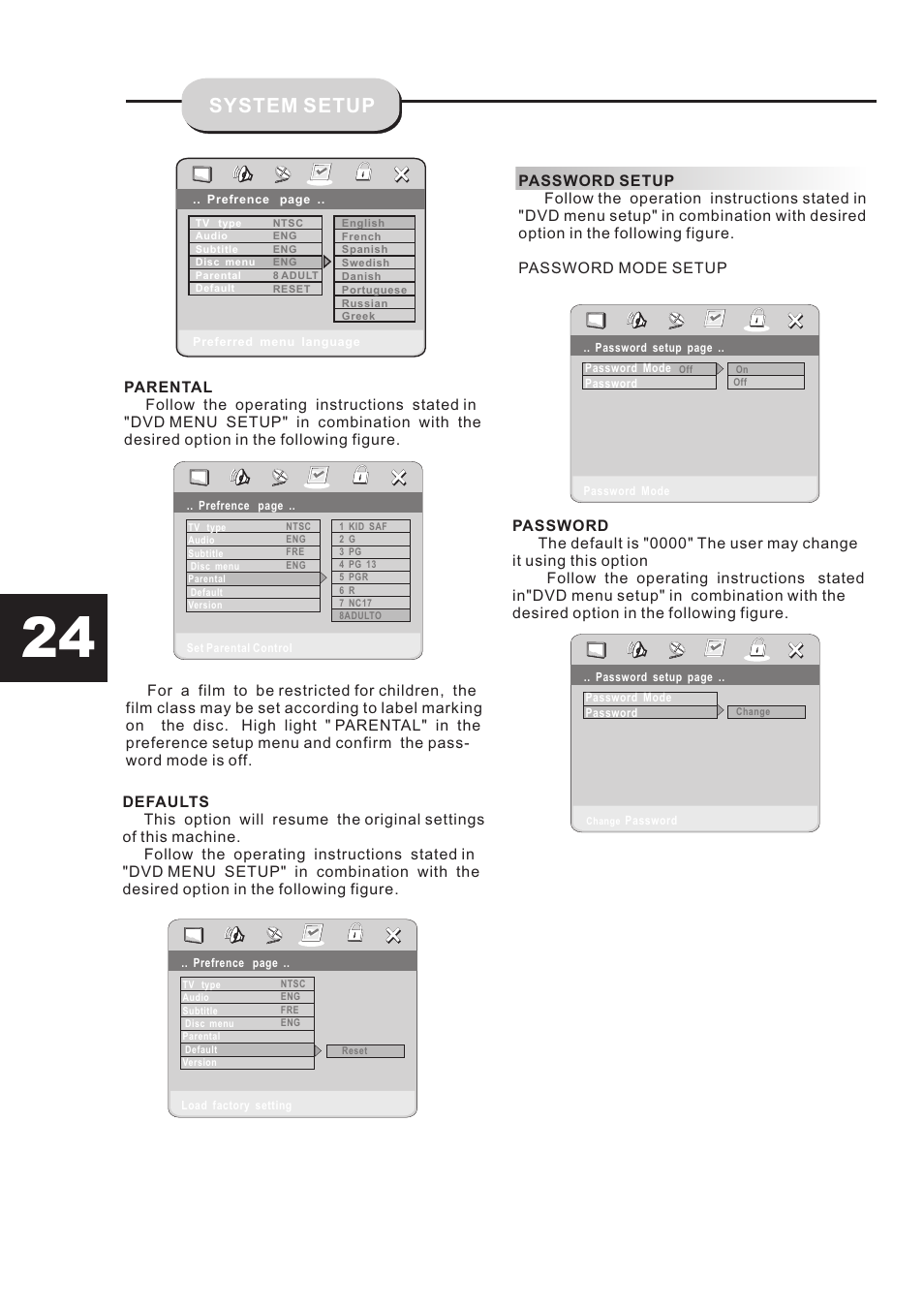 System setup | Eltax DR-109 User Manual | Page 26 / 32