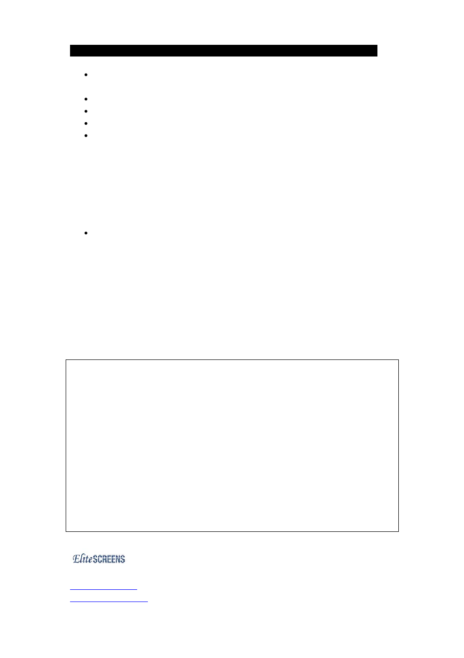 Fill this in | Elite Screens F84XCH1 User Manual | Page 6 / 6