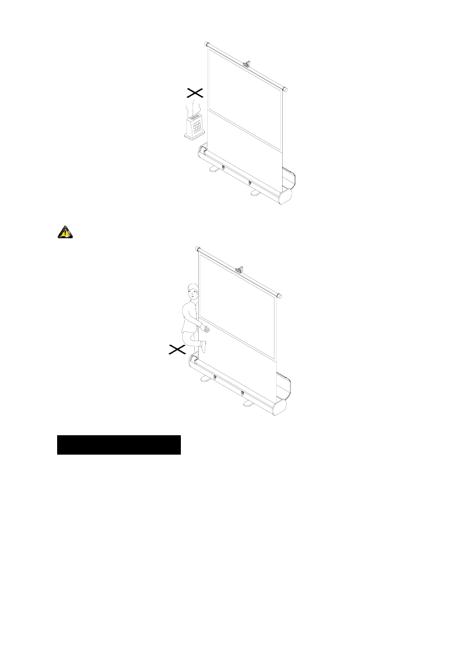 Operation instructions | Elite Screens F84NWV User Manual | Page 3 / 9