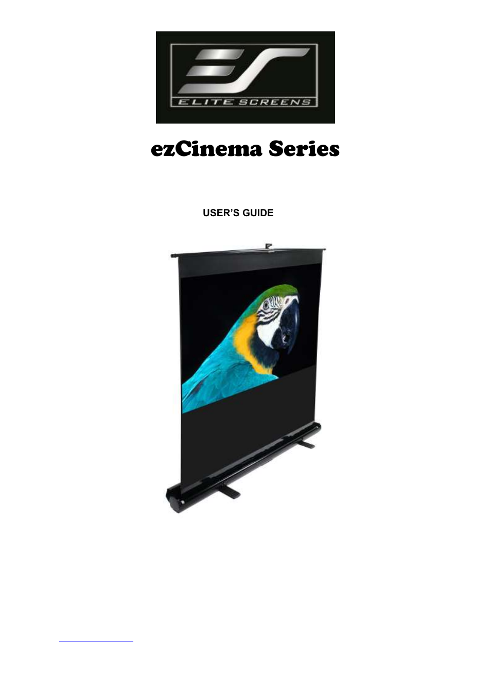 Elite Screens exCinema User Manual | 10 pages