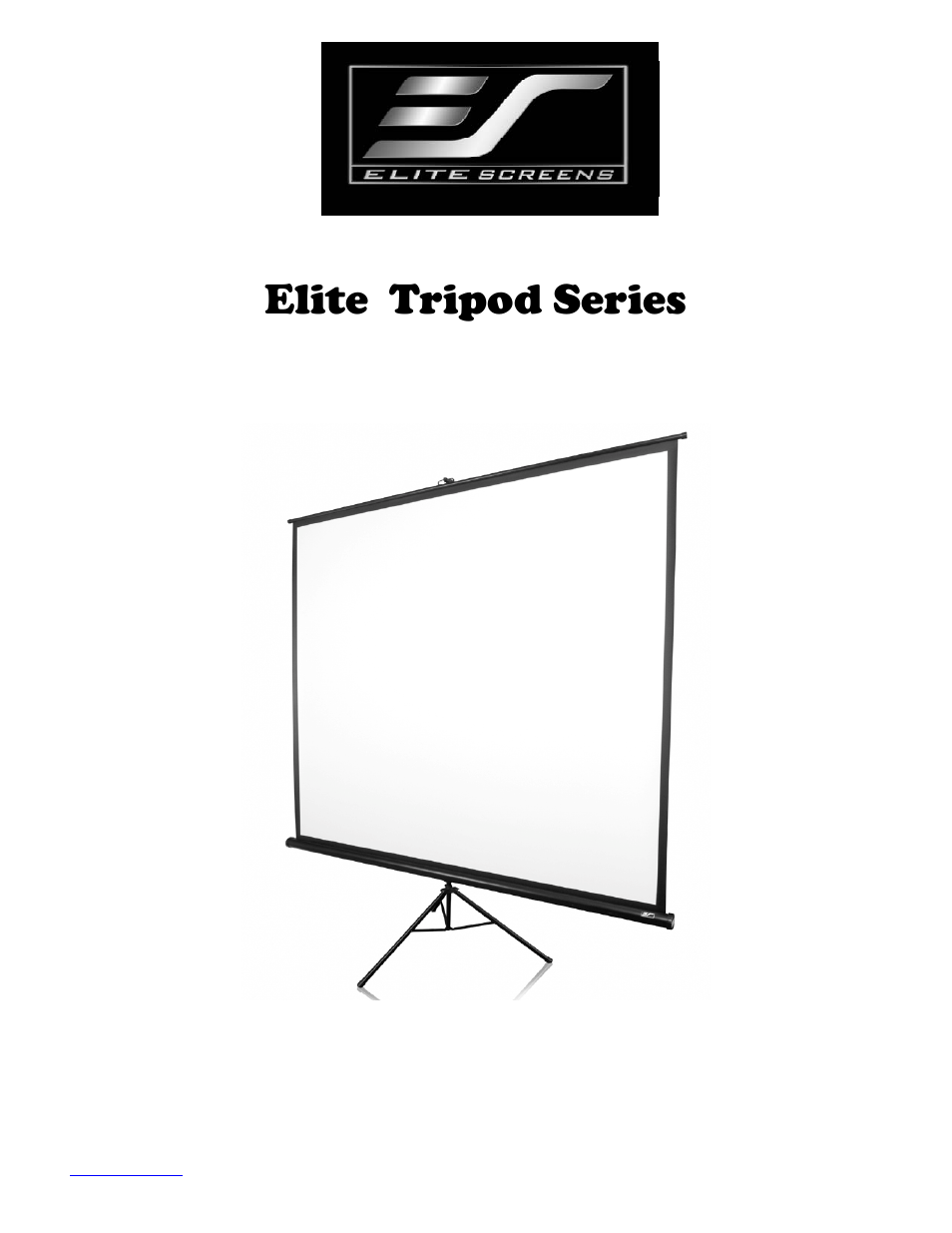 Elite Screens Elite Tripod User Manual | 7 pages