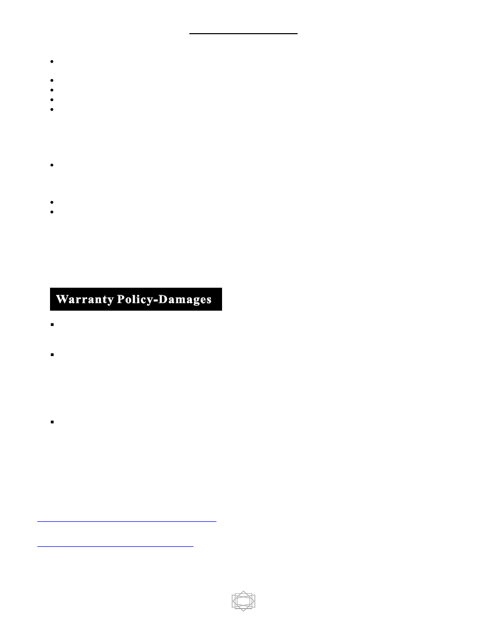 Warranty information | Elite Screens Elite Tripod User Manual | Page 6 / 7