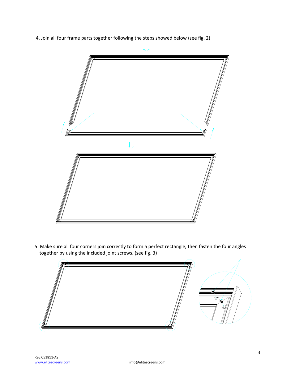 Fig.3) | Elite Screens 235 User Manual | Page 4 / 12