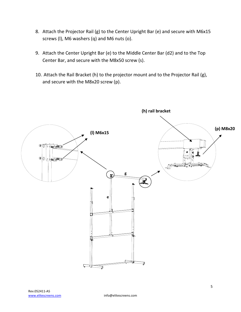 Elite Screens REV.052411AS User Manual | Page 5 / 10