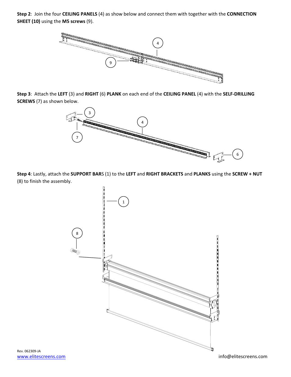 Elite Screens HQ7160 User Manual | Page 4 / 8