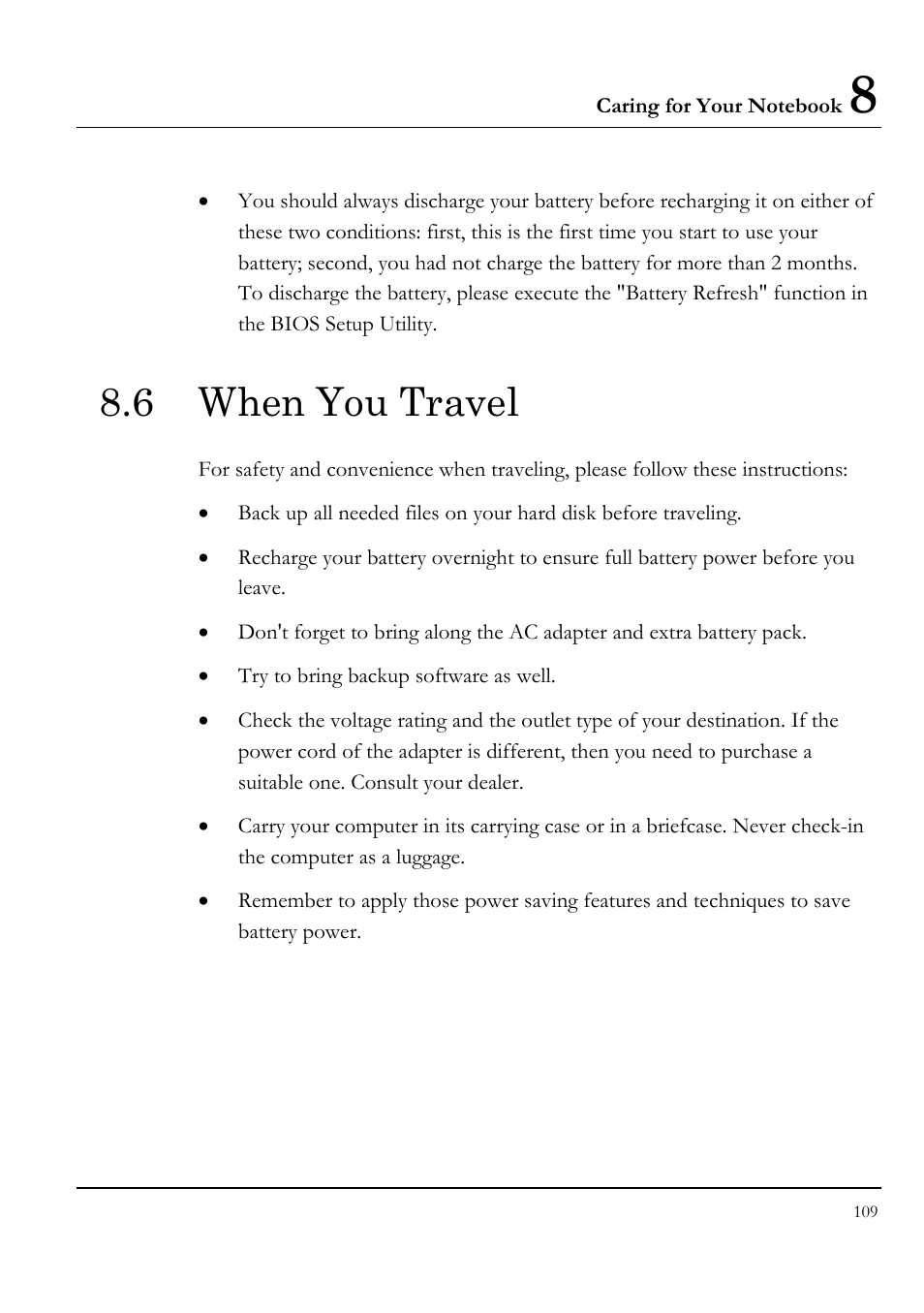 6 when you travel | Everex VA4103 User Manual | Page 109 / 140