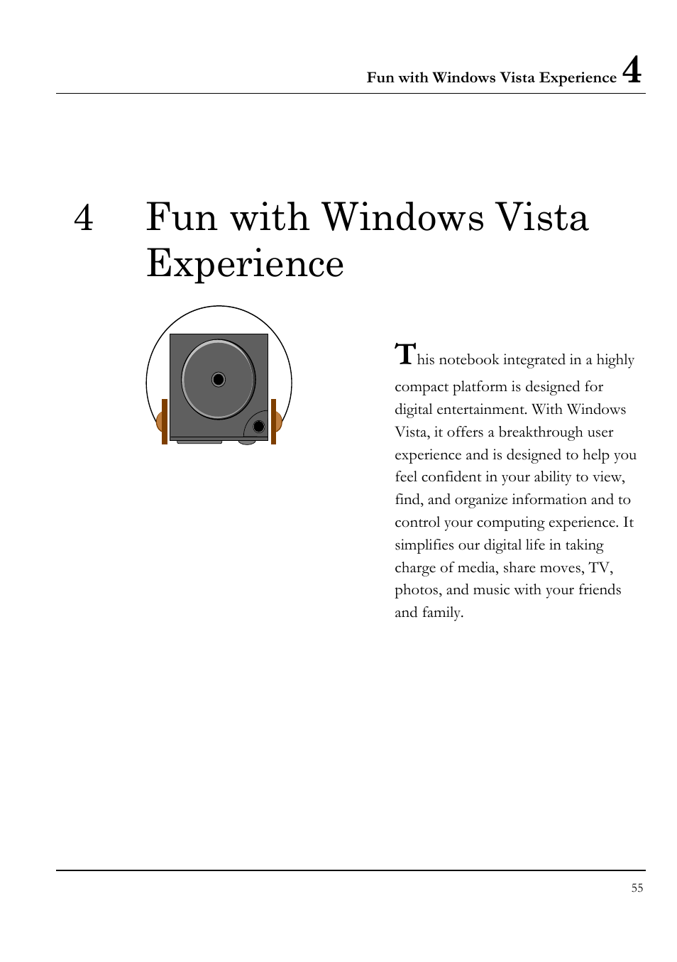 4 fun with windows vista experience | Everex VA4103 User Manual | Page 55 / 140