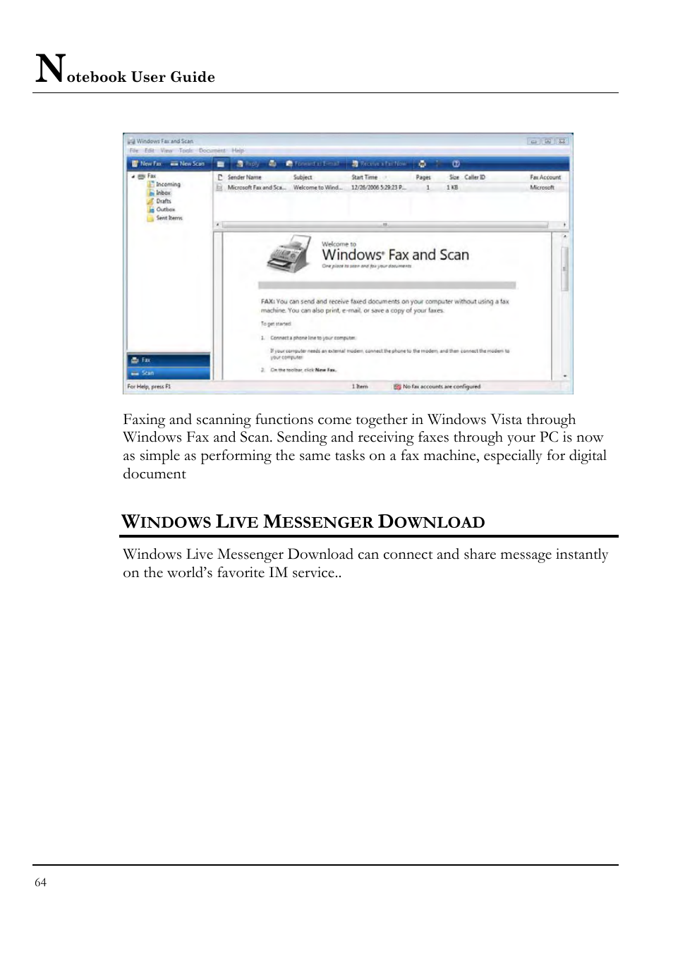 Windows live messenger download | Everex VA4103 User Manual | Page 64 / 140