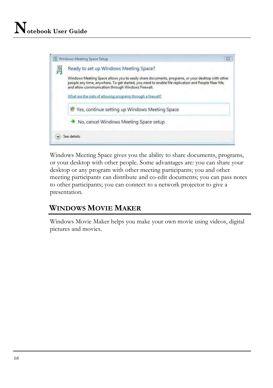 Windows movie maker | Everex VA4103 User Manual | Page 68 / 140