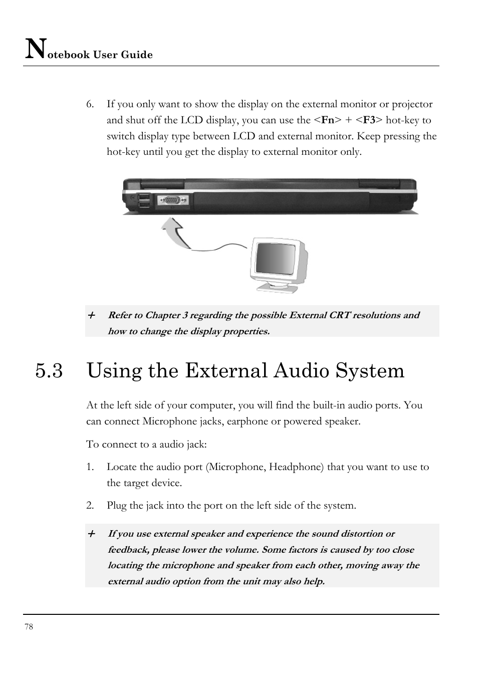 3 using the external audio system | Everex VA4103 User Manual | Page 78 / 140