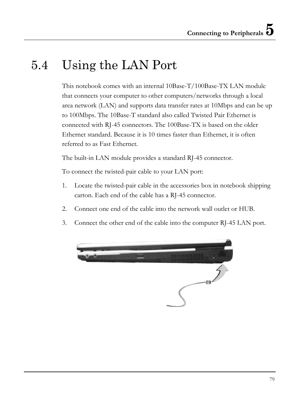 4 using the lan port | Everex VA4103 User Manual | Page 79 / 140