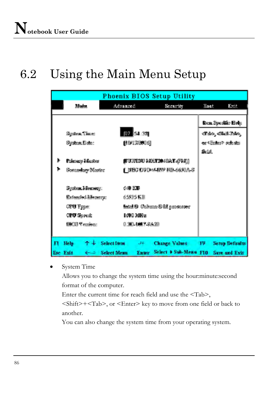 2 using the main menu setup | Everex VA4103 User Manual | Page 86 / 140