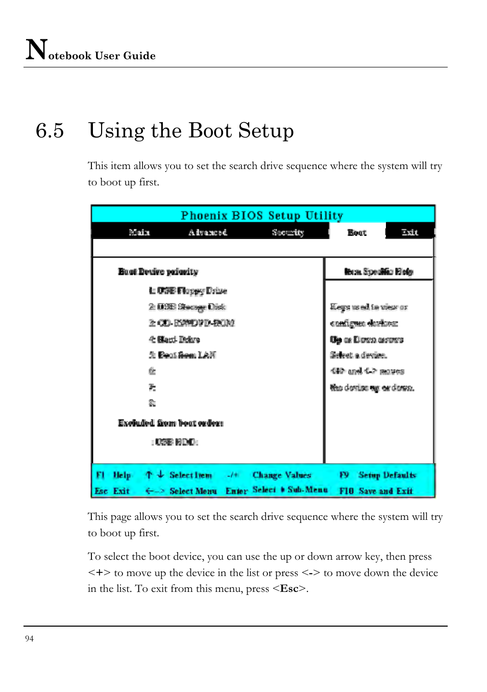 5 using the boot setup | Everex VA4103 User Manual | Page 94 / 140