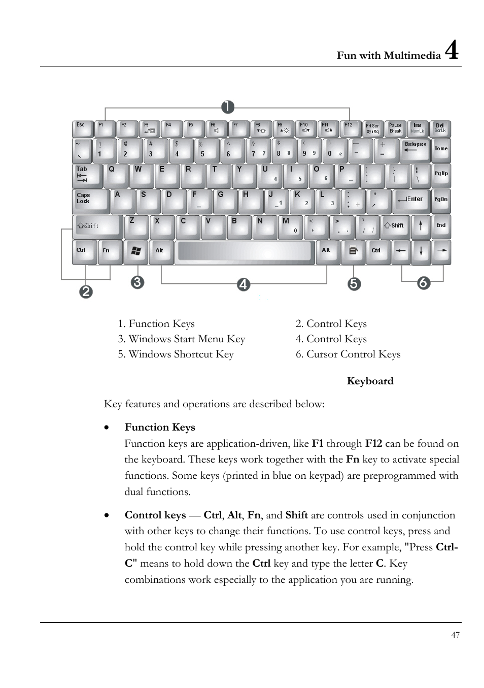 Keyboard | Everex LW7WE User Manual | Page 47 / 122