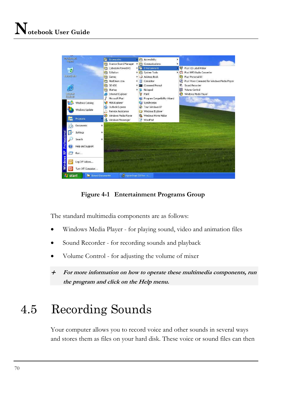 5 recording sounds | Everex LW7WE User Manual | Page 70 / 122