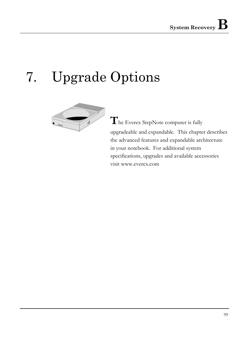 Upgrade options | Everex LW7WE User Manual | Page 99 / 122