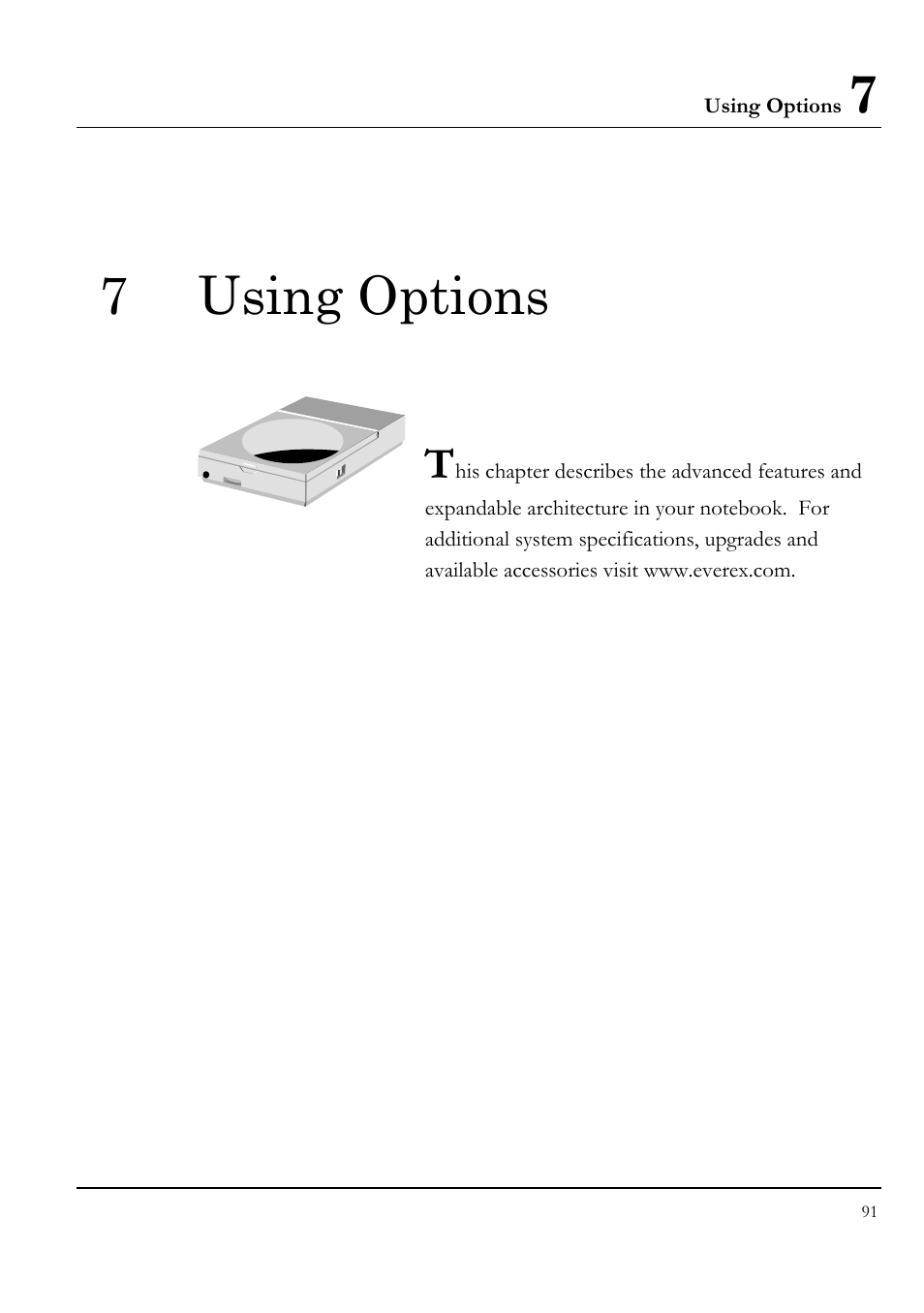 7 using options | Everex STEPNOTE VA4200M User Manual | Page 91 / 138