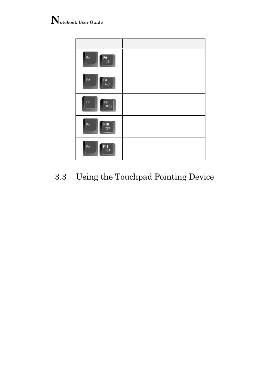 3 using the touchpad pointing device | Everex VA2001T User Manual | Page 46 / 142