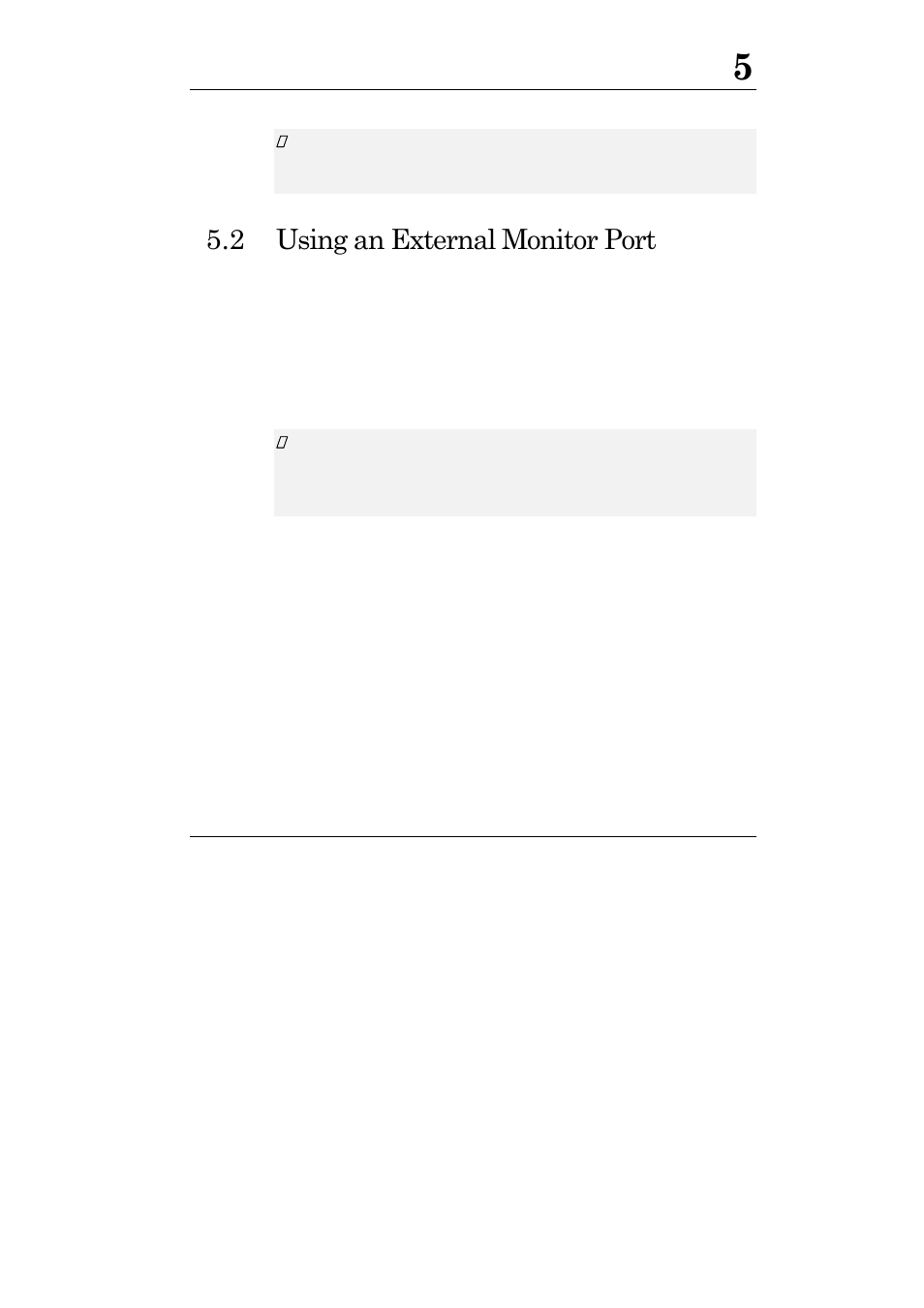 2 using an external monitor port | Everex VA2001T User Manual | Page 79 / 142