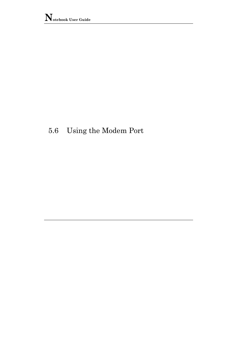 6 using the modem port | Everex VA2001T User Manual | Page 82 / 142