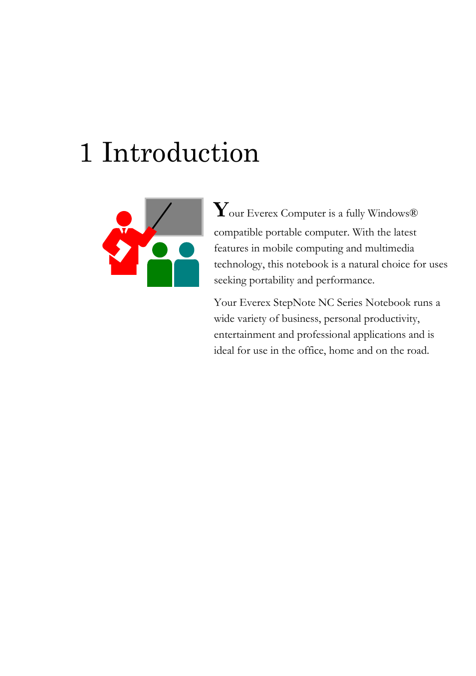 1 introduction | Everex Stepnote NC User Manual | Page 15 / 140