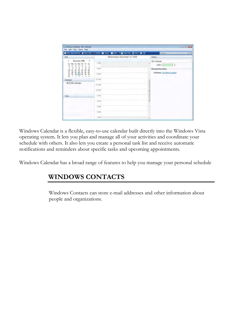 Windows contacts | Everex Stepnote NC User Manual | Page 61 / 140