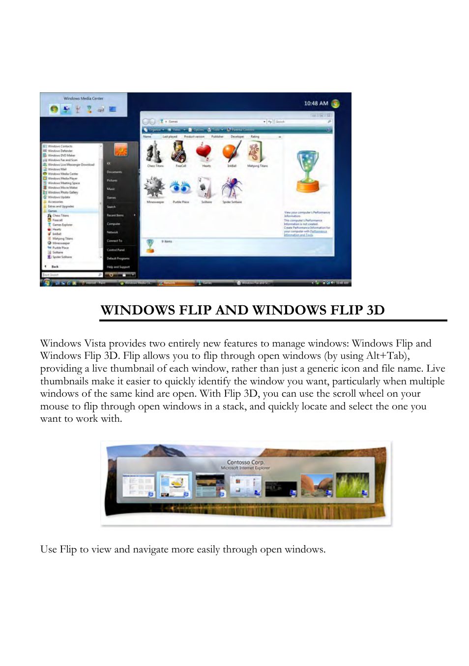 Windows flip and windows flip 3d | Everex Stepnote NC User Manual | Page 74 / 140