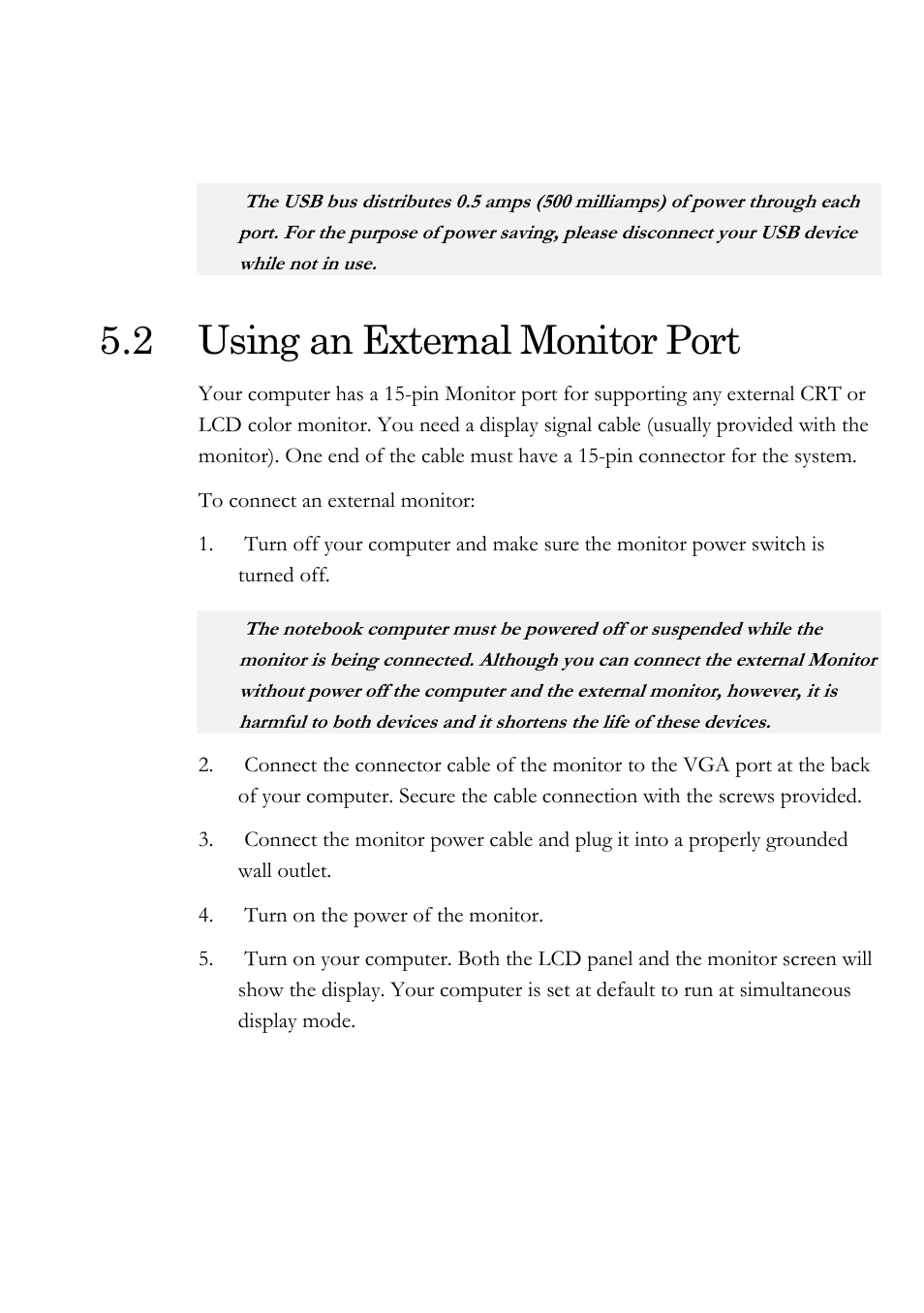 2 using an external monitor port | Everex Stepnote NC User Manual | Page 79 / 140