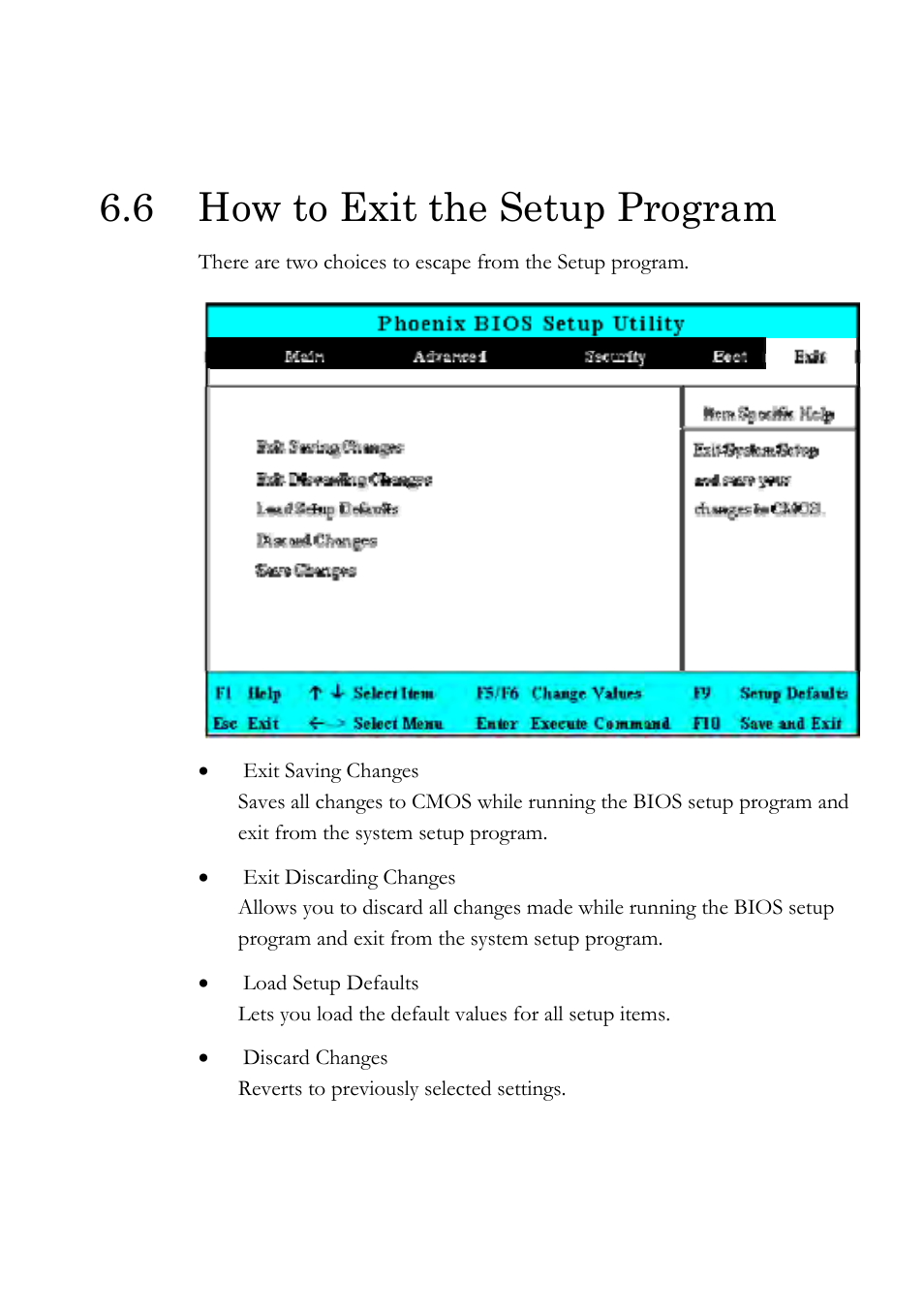 6 how to exit the setup program | Everex Stepnote NC User Manual | Page 97 / 140