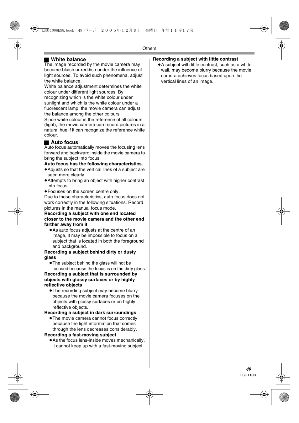 Panasonic NV-GS27EB User Manual | Page 49 / 52