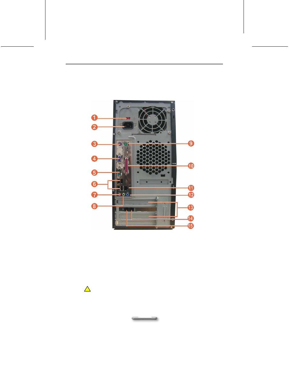 Rear panel | Everex GC2000 User Manual | Page 16 / 30