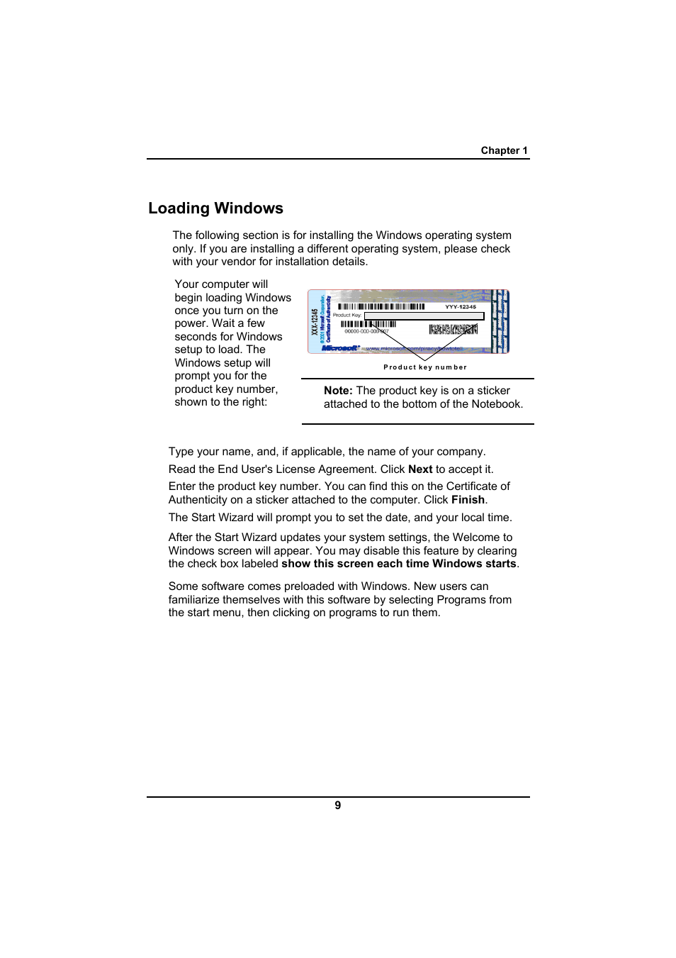 Loading windows | Everex SA Series User Manual | Page 13 / 71