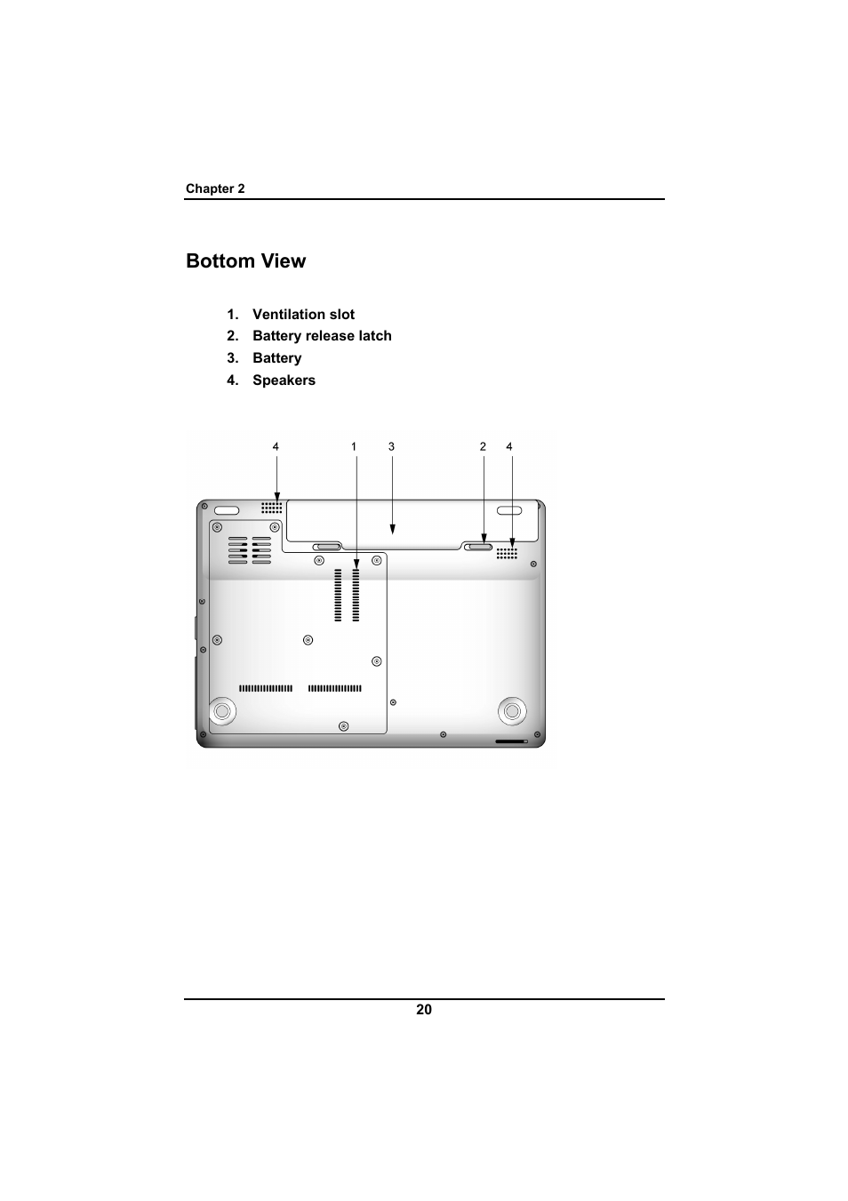 Bottom view | Everex SA Series User Manual | Page 24 / 71