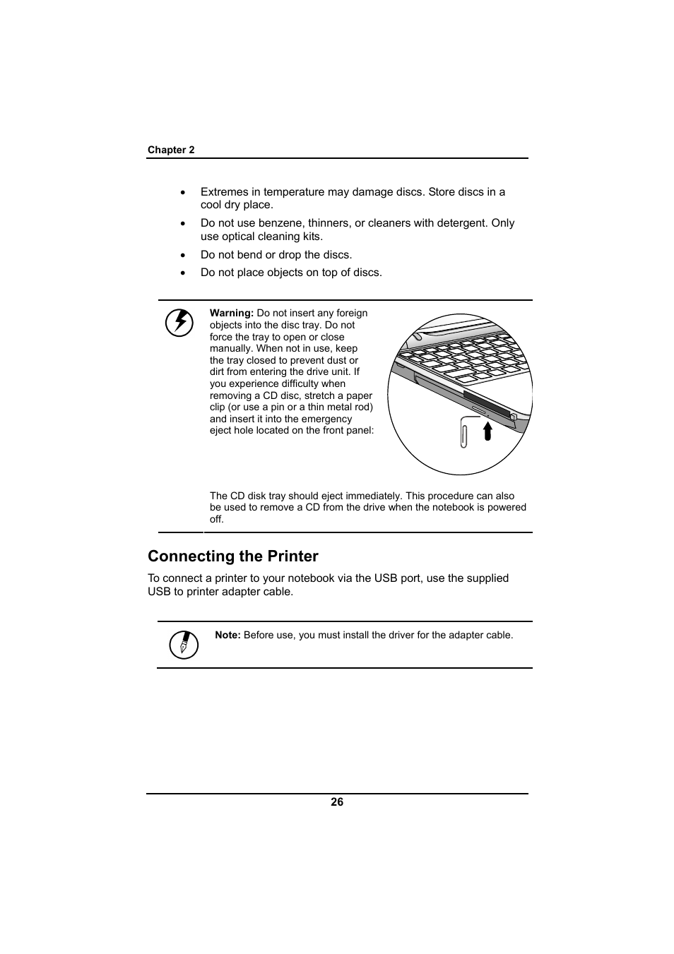 Connecting the printer | Everex SA Series User Manual | Page 30 / 71