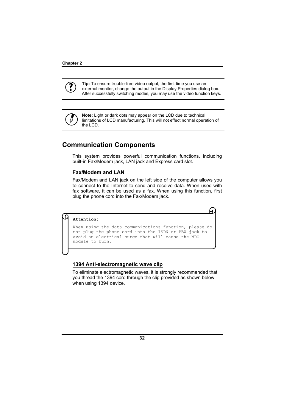 Communication components | Everex SA Series User Manual | Page 36 / 71