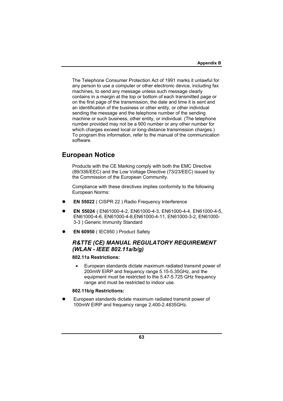 European notice | Everex SA Series User Manual | Page 67 / 71
