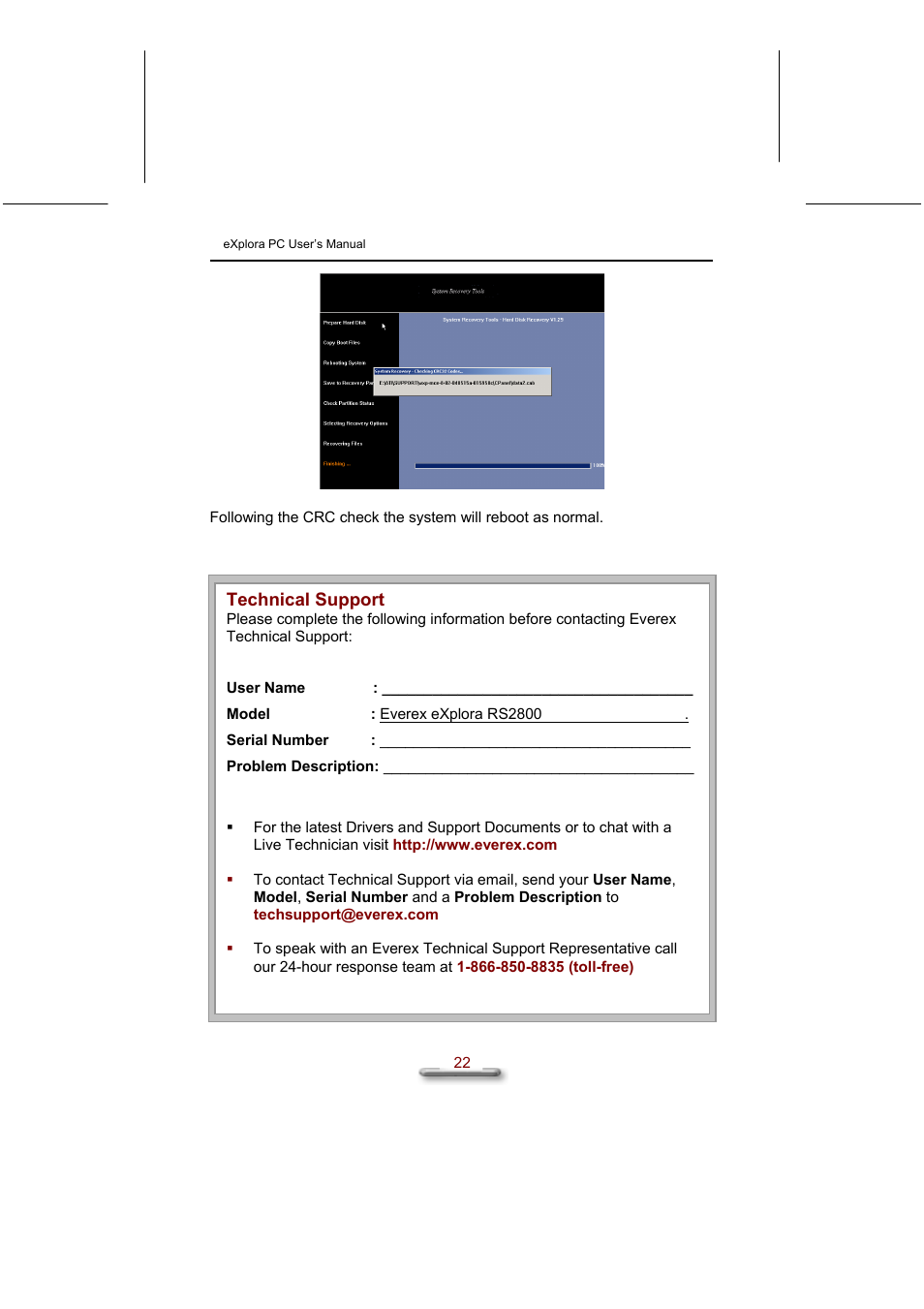 Everex eXplora User Manual | Page 28 / 29