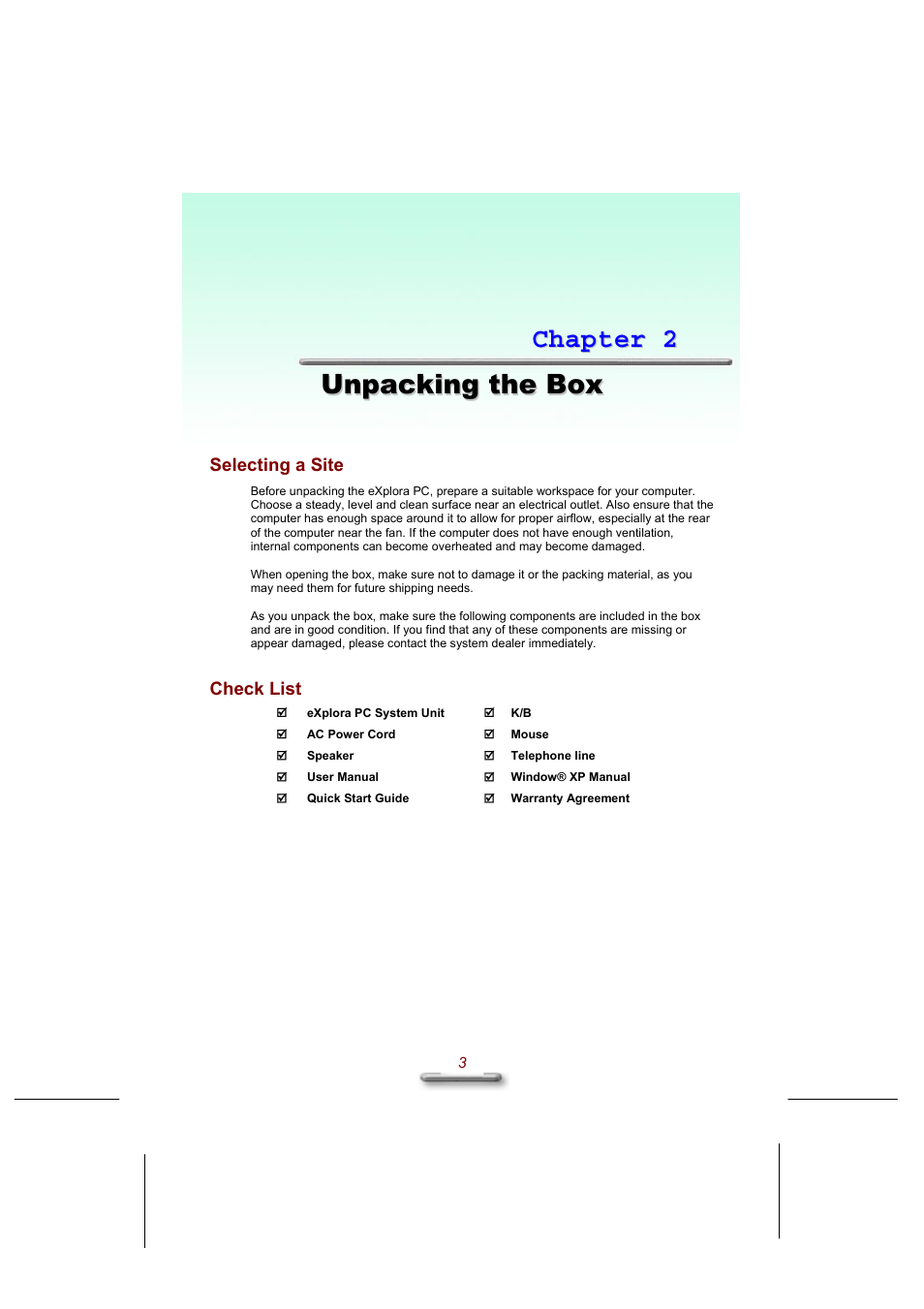 Everex eXplora User Manual | Page 9 / 29