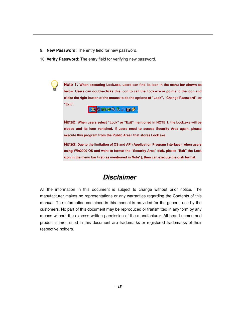 Disclaimer | Event electronic 2.0 User Manual | Page 15 / 15