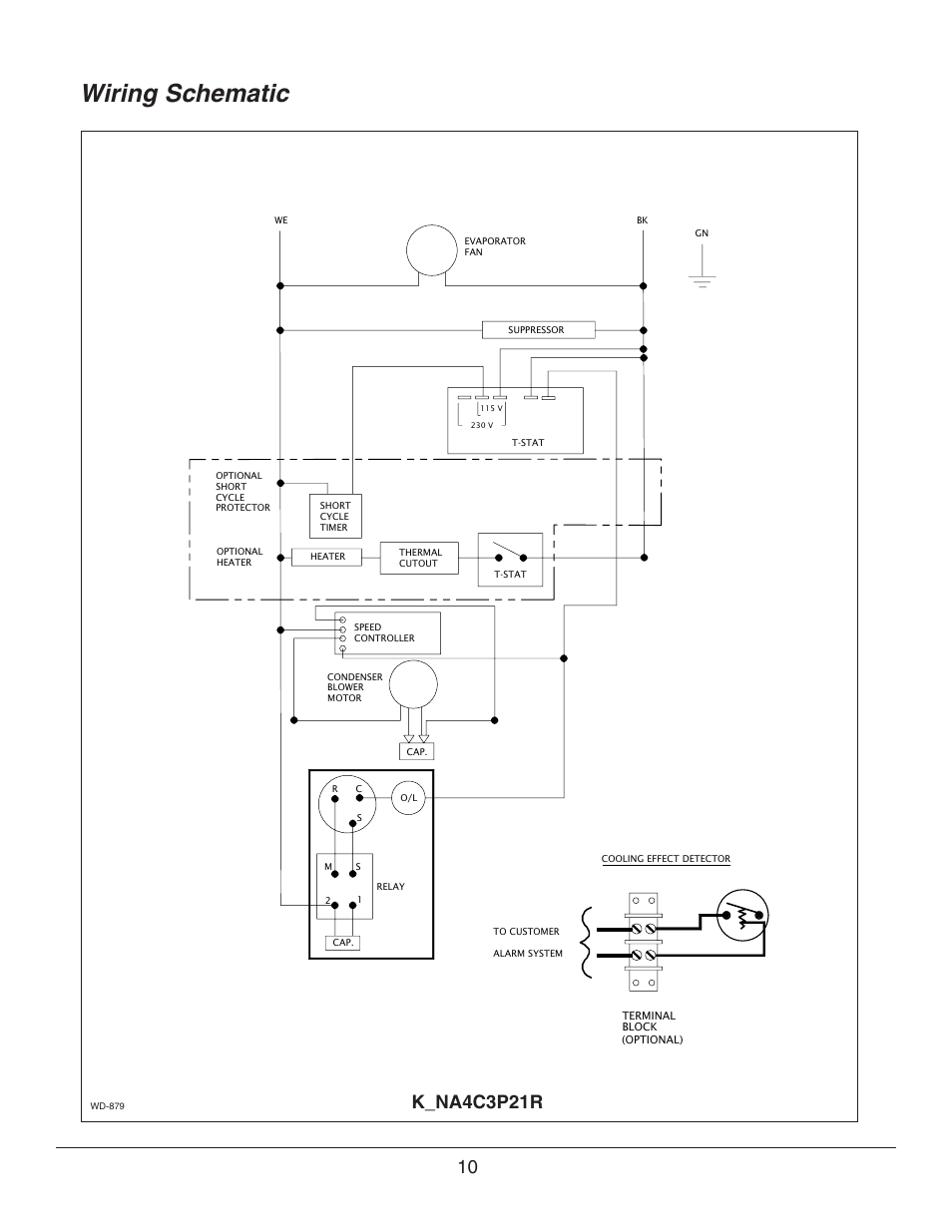 Wiring schematic, K_na4c3p21r | Event electronic K_NA4C3P21R User Manual | Page 10 / 16