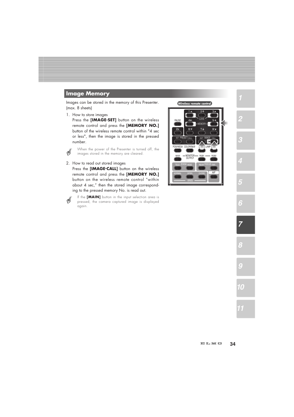 Elmo Visual Presenter HV-7100SX User Manual | Page 35 / 56