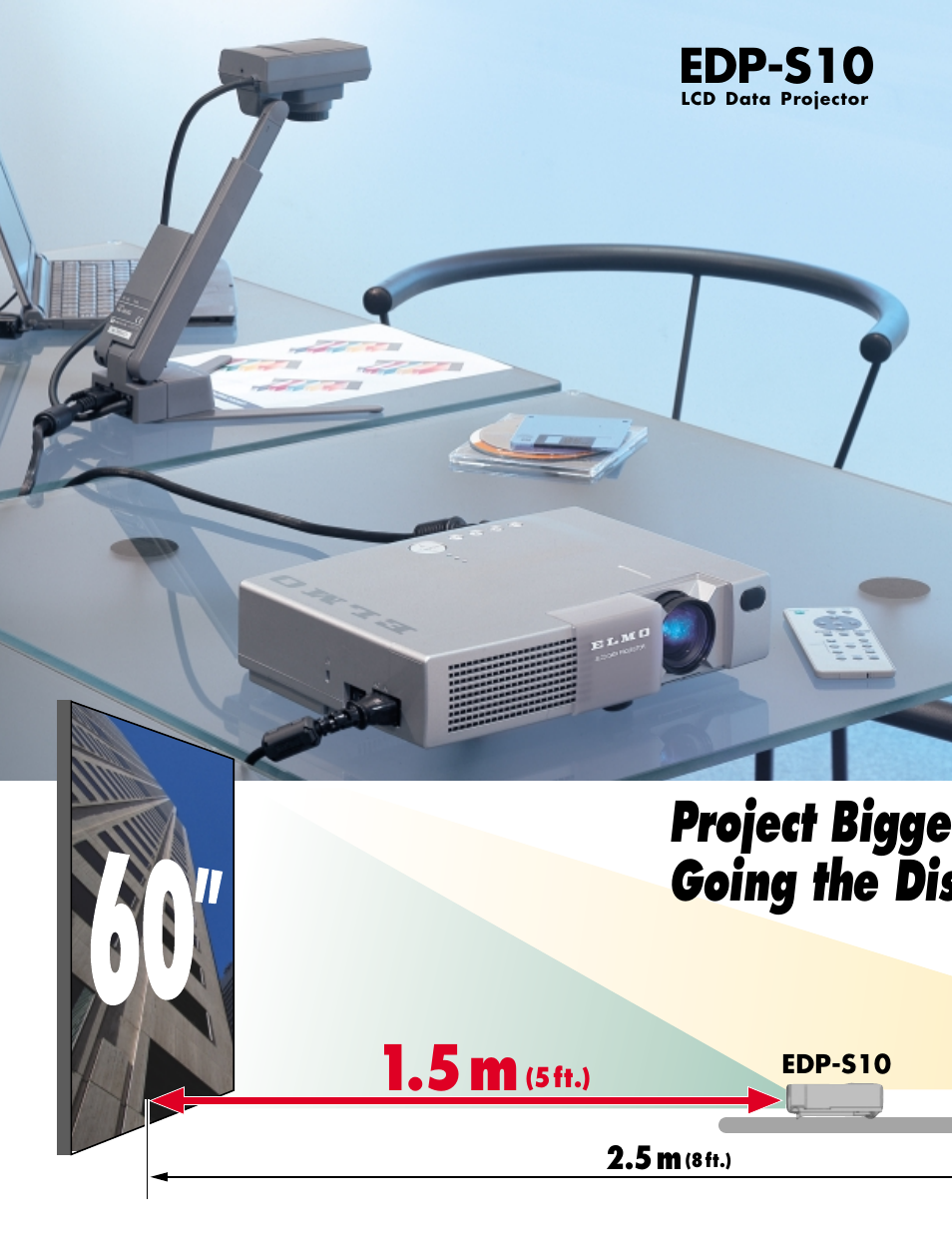 Project bigge going the dis, Edp-s10 | Elmo EDPS10 User Manual | Page 2 / 4