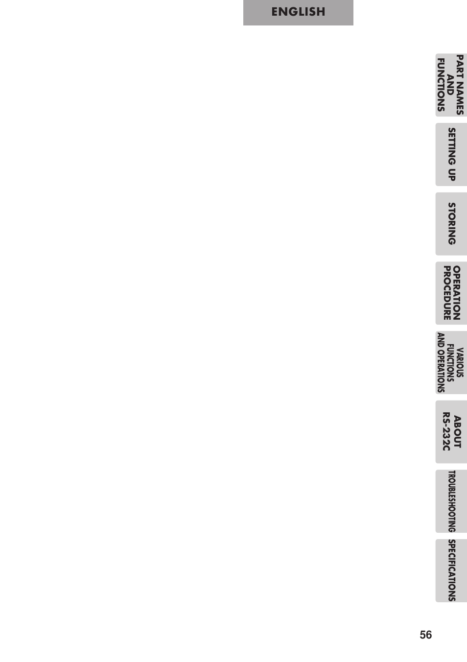 English | Elmo P100 User Manual | Page 7 / 48