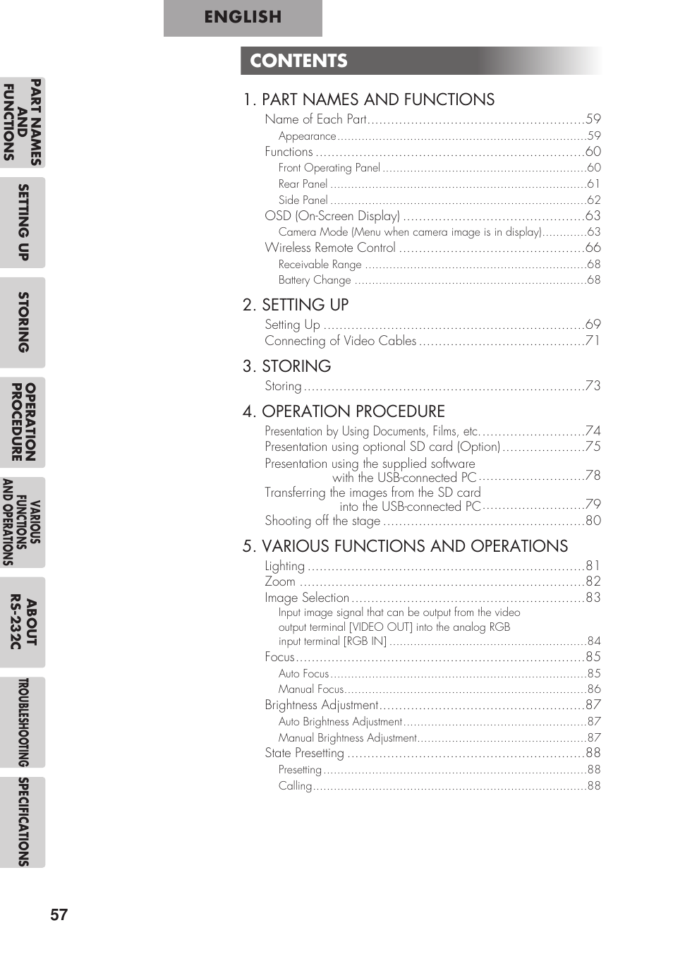 Elmo P100 User Manual | Page 8 / 48